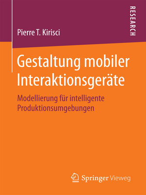 cover image of Gestaltung mobiler Interaktionsgeräte